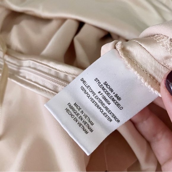 Anthropologie | BHLDN Sachin & Babi Winter Slip Midi Dress Gold Champagne New 10 - Picture 13 of 14